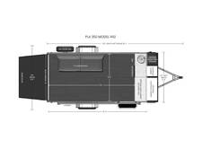 2023 ATC Pla 350 Series Toy Hauler 1412 Travel Trailer at Camperland RV STOCK# 231507 Floor plan Image