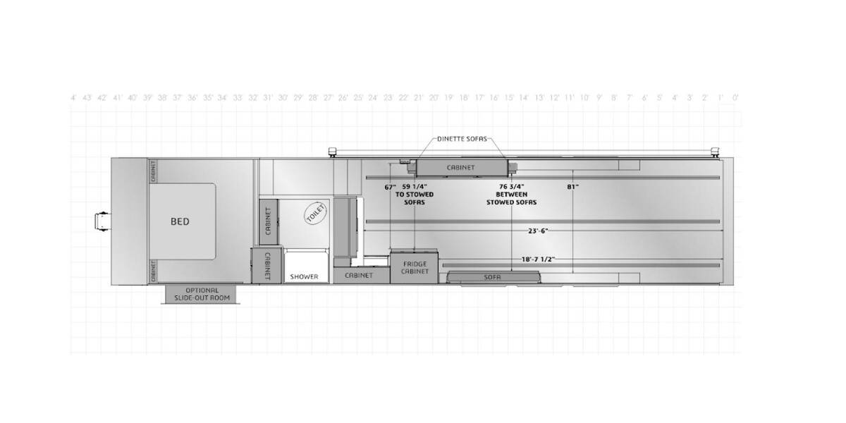 2020 ATC Game Changer PRO Series 4023 Fifth Wheel at Camperland RV STOCK# 220976 Floor plan Layout Photo