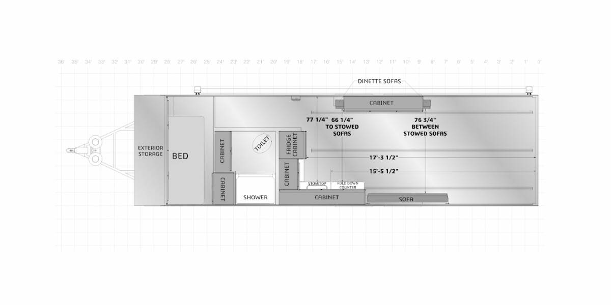 2021 ATC Game Changer Pro Series 2917 Travel Trailer at Camperland RV STOCK# 222706 Floor plan Layout Photo